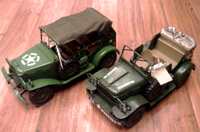 Miniatury samopchodów wojskowych II W